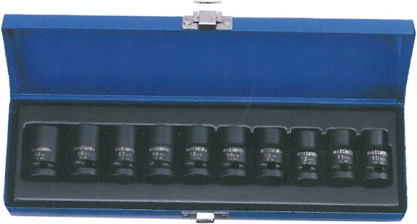 10-Piece 1/2 in Drive Shallow Impact Socket Set