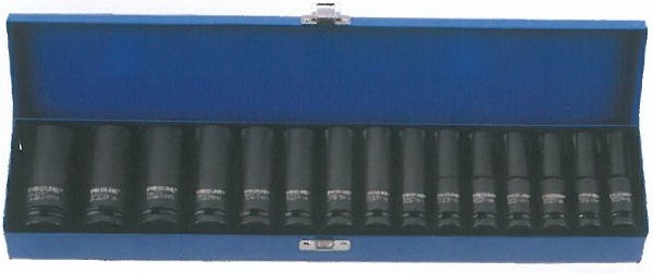 15-Piece 1/2 in Drive Deep Impact Socket Set